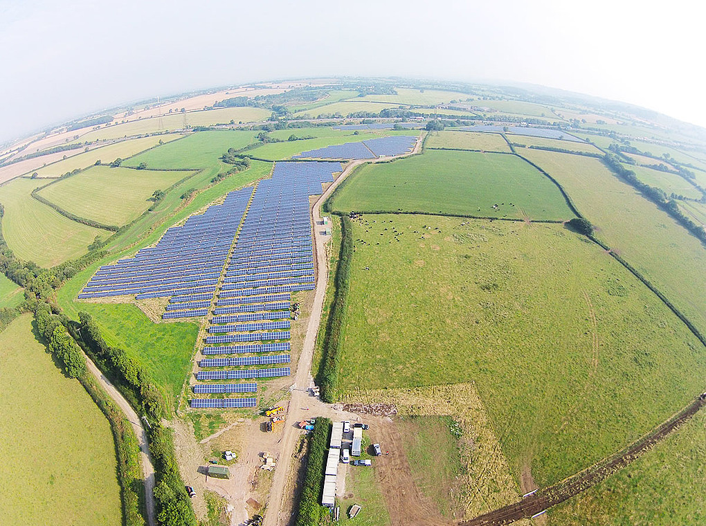 Luftbild 5 MW Ringobells in Wiltshire, England.